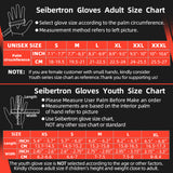 Seibertron SPS-10 Adult Motorcycle Riding Gloves – Breathable, Durable, Anti-Slip, Touchscreen Leather Gloves for Spring, Summer, and Fall - Seibertron