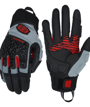 Seibertron SPS-10 Adult Motorcycle Riding Gloves – Breathable, Durable, Anti-Slip, Touchscreen Leather Gloves for Spring, Summer, and Fall - Seibertron