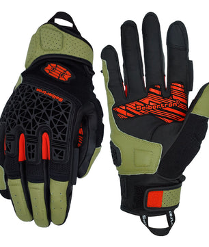 Seibertron SPS-10 Adult Motorcycle Riding Gloves – Breathable, Durable, Anti-Slip, Touchscreen Leather Gloves for Spring, Summer, and Fall - Seibertron