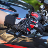 Seibertron SPS-10 Adult Motorcycle Riding Gloves – Breathable, Durable, Anti-Slip, Touchscreen Leather Gloves for Spring, Summer, and Fall - Seibertron