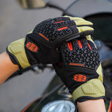 Seibertron SPS-10 Adult Motorcycle Riding Gloves – Breathable, Durable, Anti-Slip, Touchscreen Leather Gloves for Spring, Summer, and Fall - Seibertron