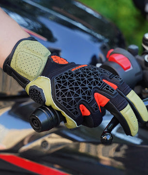 Seibertron SPS-10 Adult Motorcycle Riding Gloves – Breathable, Durable, Anti-Slip, Touchscreen Leather Gloves for Spring, Summer, and Fall - Seibertron