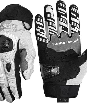Seibertron SPS-2 Full Finger Unisex Touchscreen Road Racing Motorcycle MTB Sports Gloves - Seibertron
