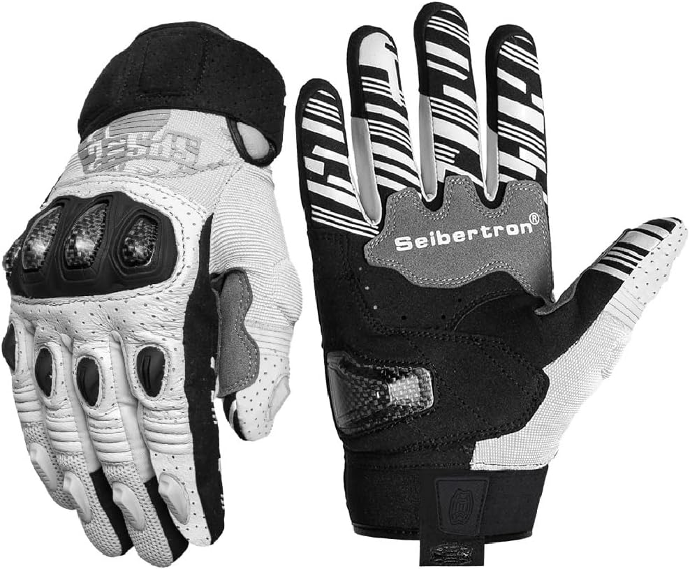 Seibertron SPS-2 Full Finger Unisex Touchscreen Road Racing Motorcycle MTB Sports Gloves - Seibertron