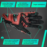 Protective motorcycle gloves designed for youth
