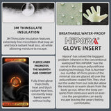 Waterproof motorcycle gloves for all-weather riding