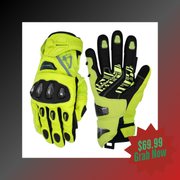 Waterproof gloves designed for motorcycle riding