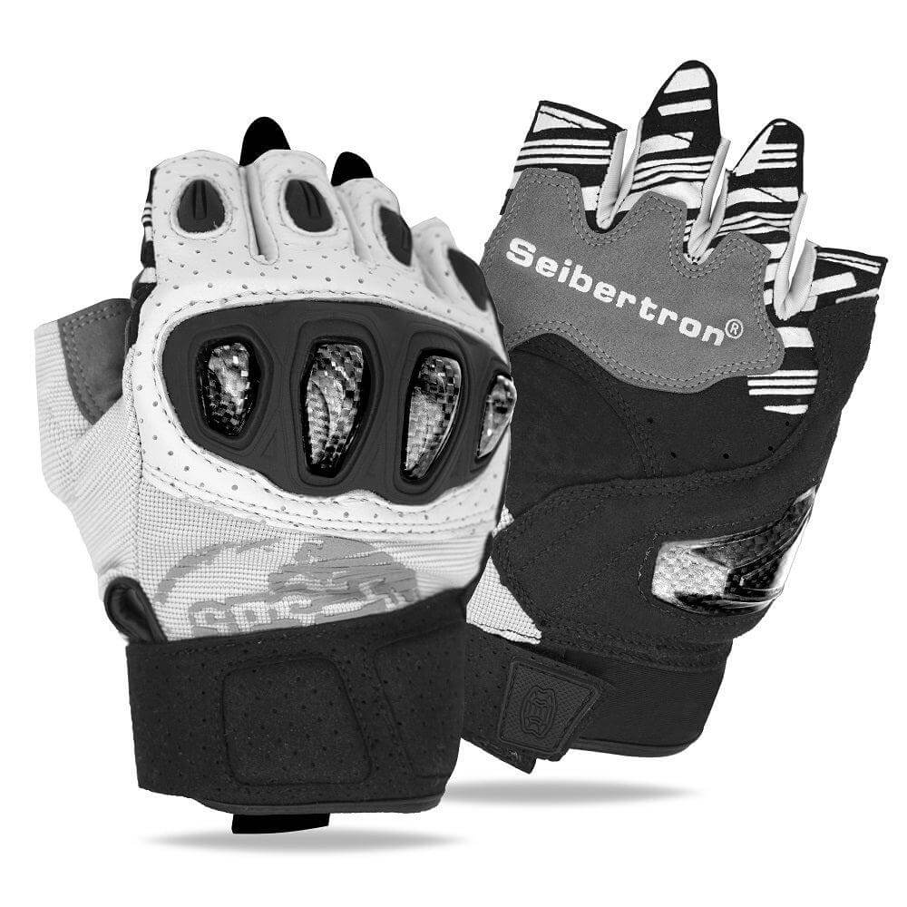 bicycle hand gloves Seibertron SPS-5 Adult Fingerless Motorcycle Motorcross Cycling Gloves Half Finger MTB Off-Road Riding Glove