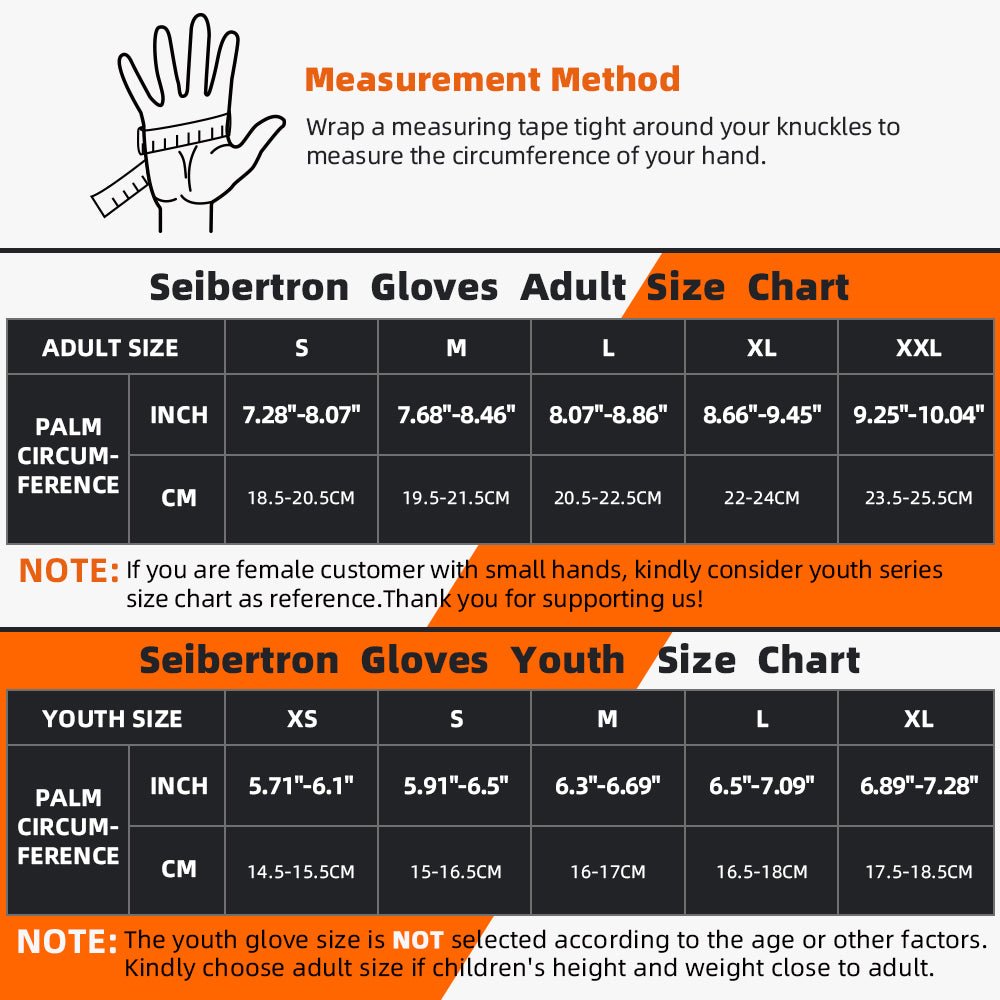 Seibertron SPS - 5 Adult Fingerless Motorcycle Motorcross Cycling Gloves Half Finger MTB Off - Road Riding Glove - Seibertron