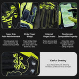 Motorcycle gloves with carbon fiber knuckle guards