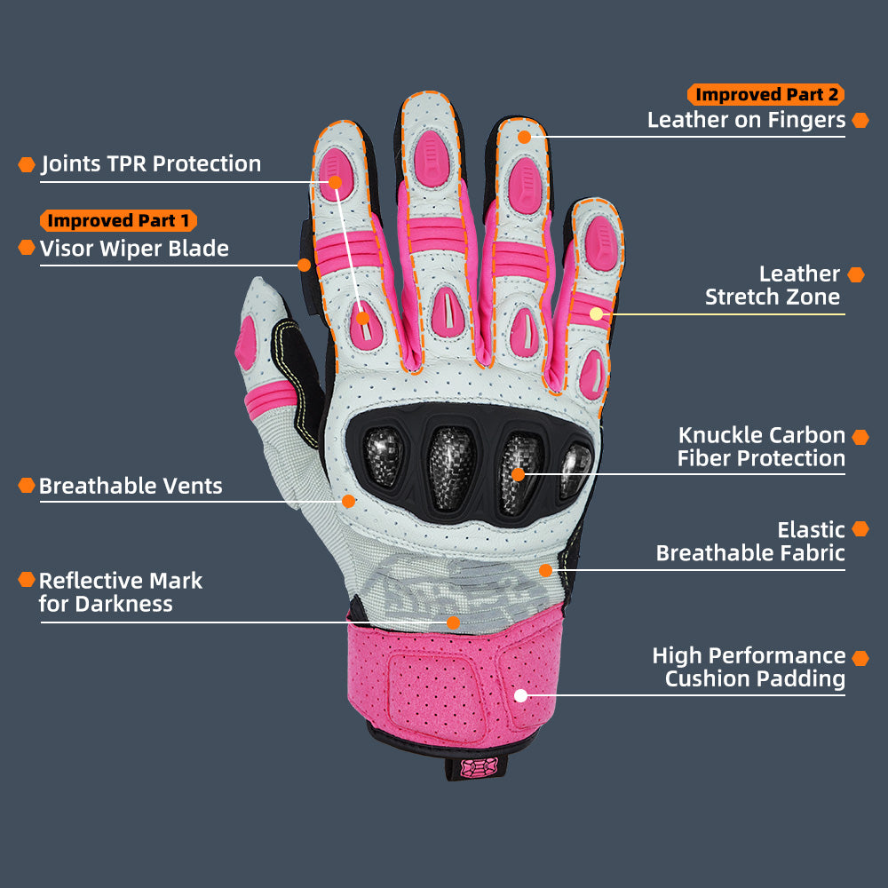 軽量で蒸れにくい夏用バイクグローブ