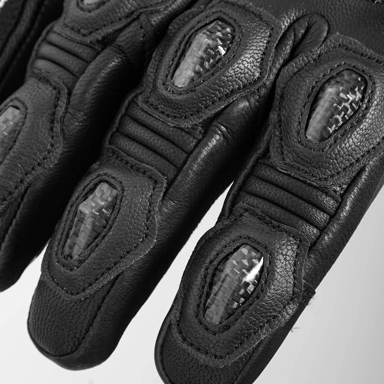 Seibertron SPW - 2 Carbon Fiber Hard Knuckle Waterproof Touchscreen Leather Motorcycle Gloves - SeibertronAutomotive Parts and Accessories