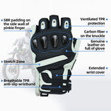 half finger gloves leather