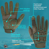 Breathable hiking gloves with full protection and superior comfort