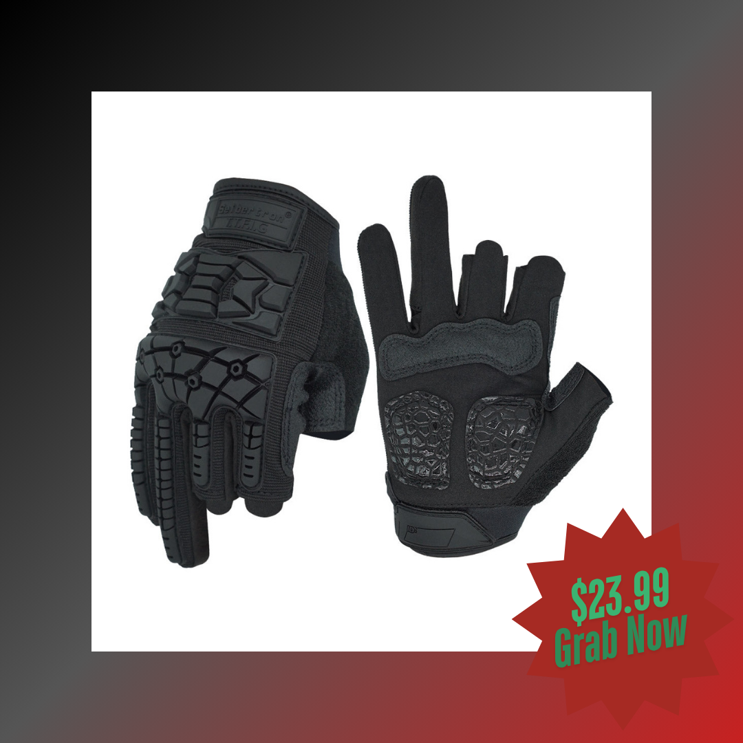 black gloves half finger