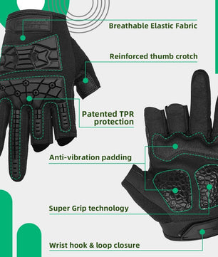 Airsoft and paintball gloves with tactical design features