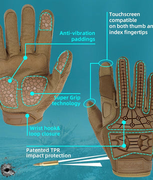 Seibertron tactical gloves designed for outdoor sports and rugged activities