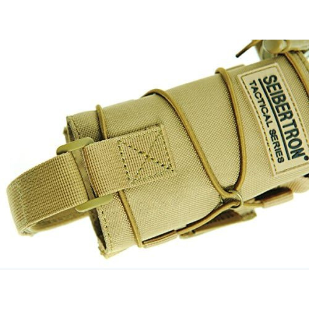 Seibertron Unisex Tactical Durable UV Resistant H2O Carrier/Bottle Holder MOLLE Compatible Water Bottle Pouch - Seibertron