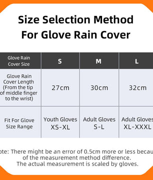 Seibertron Waterproof Windproof Motorcycle Glove Rain Cover - Seibertron