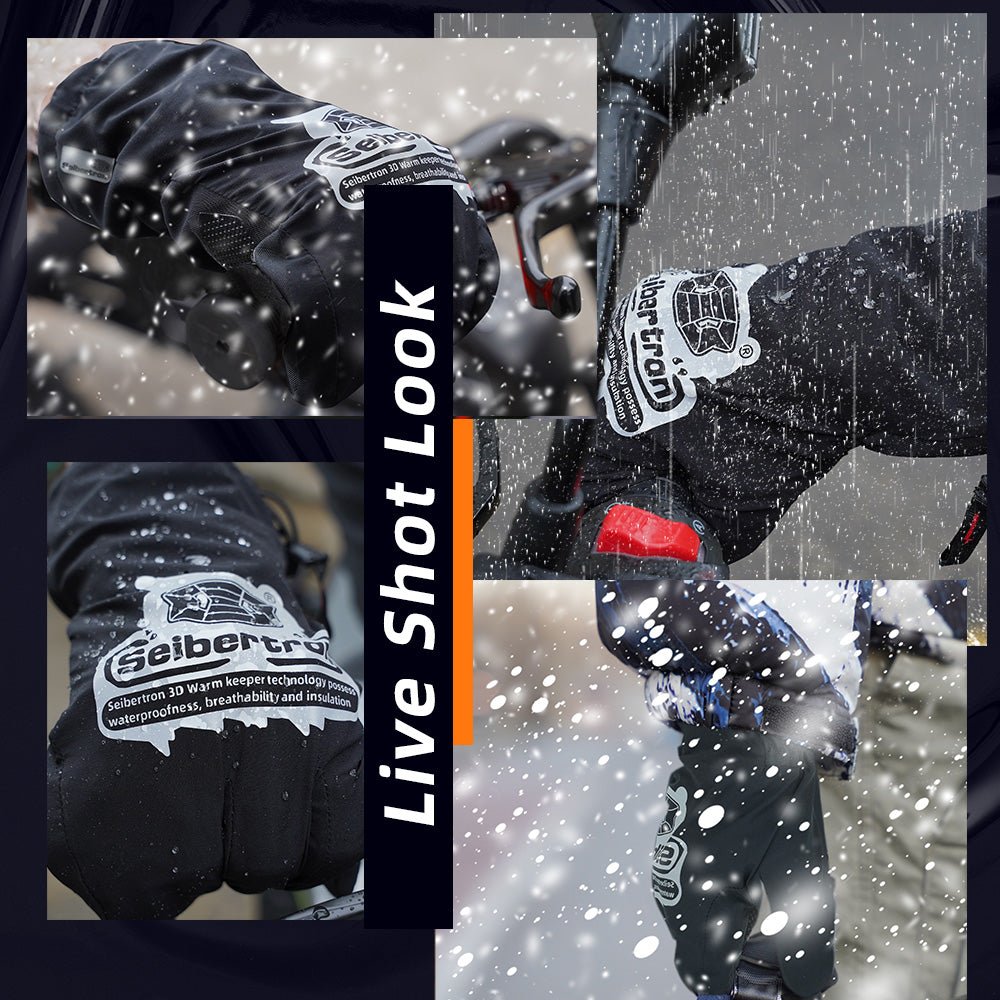 Seibertron Waterproof Windproof Motorcycle Glove Rain Cover - Seibertron