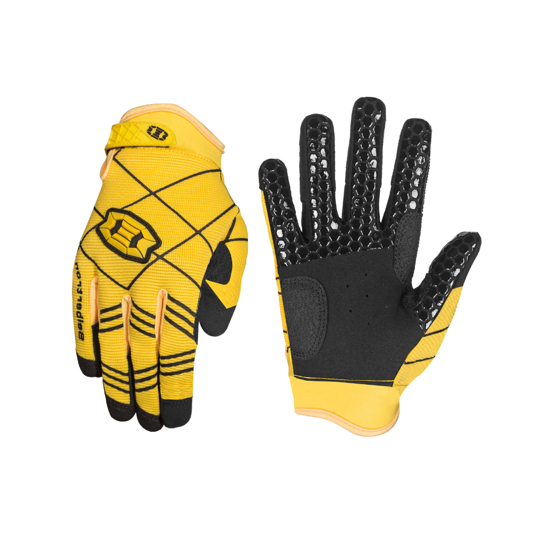 yellow batting gloves