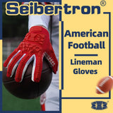 Pink lineman gloves for football teams