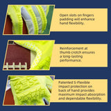 Protective football lineman gloves for contact play