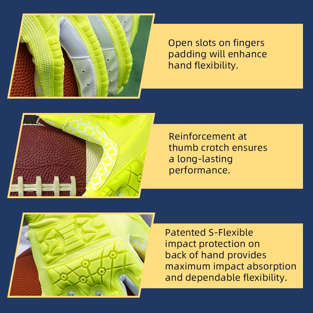 Protective football lineman gloves for contact play