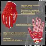 Lineman football gloves with added padding