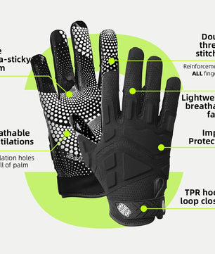 Seibertron Youth G.A.R.G 2.0 Gel - Filled Anti - Impact Ultra - Stick Football Receiver Gloves – Patented Technology for Maximum Grip & Protection - Seibertron