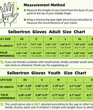 Seibertron Youth G.A.R.G 2.0 Gel-Filled Anti-Impact Ultra-Stick Football Receiver Gloves – Patented Technology for Maximum Grip & Protection - Seibertron