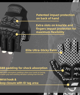 lineman half finger gloves