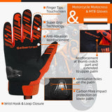 Seibertron Youth SPS-2/ SPS-5 Unisex Touchscreen Road Racing Motorcycle Gloves MTB Sports - Seibertron