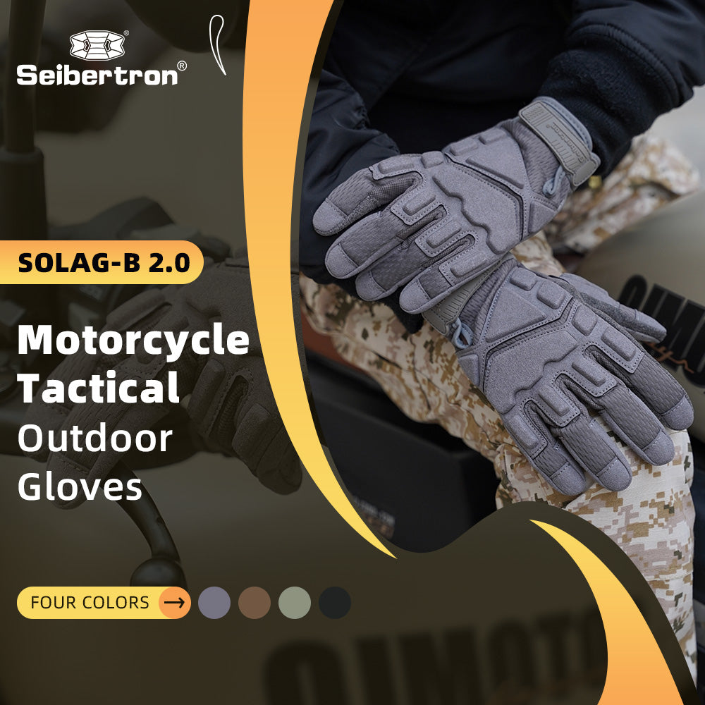 Seibertron Adult Or Youth S.O.L.A.G 2.0 Breathable Sports Outdoor Water Resistant Full Finger Touchscreen Gloves
