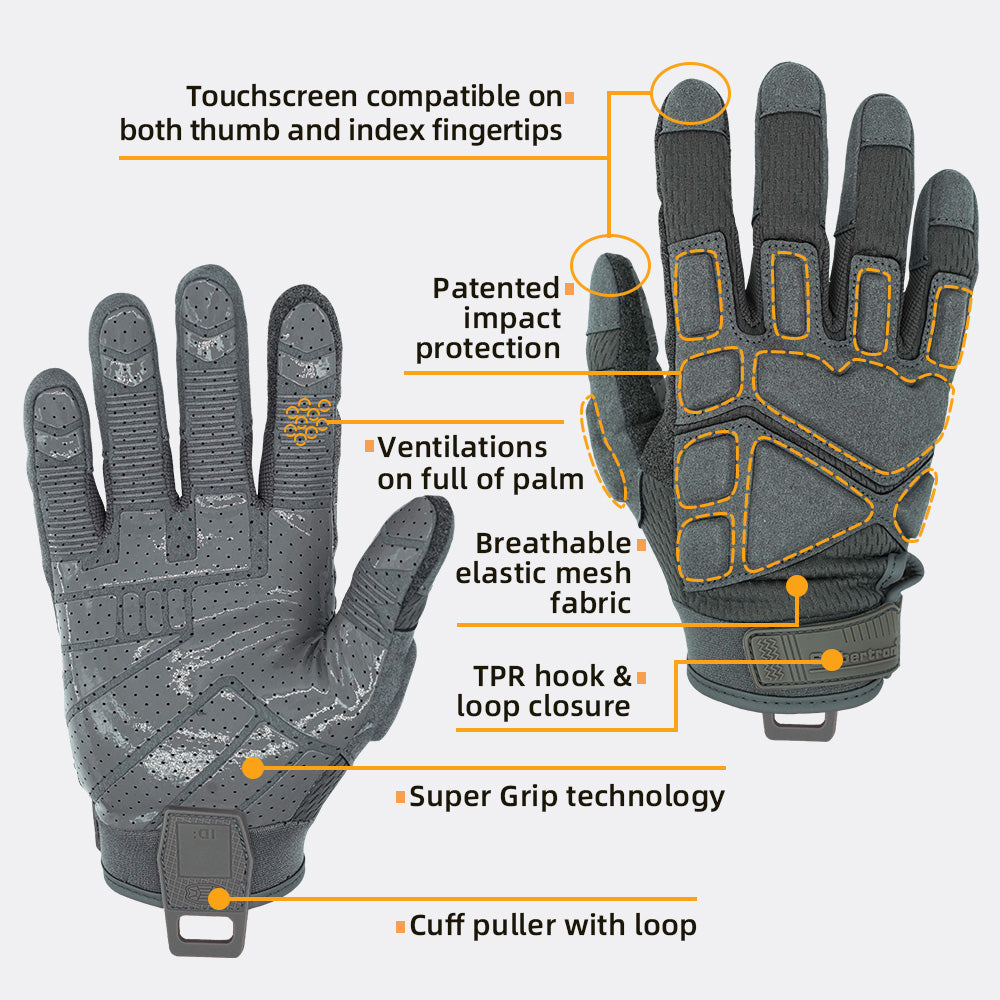 Seibertron Adult Or Youth S.O.L.A.G 2.0 Breathable Sports Outdoor Water Resistant Full Finger Touchscreen Gloves