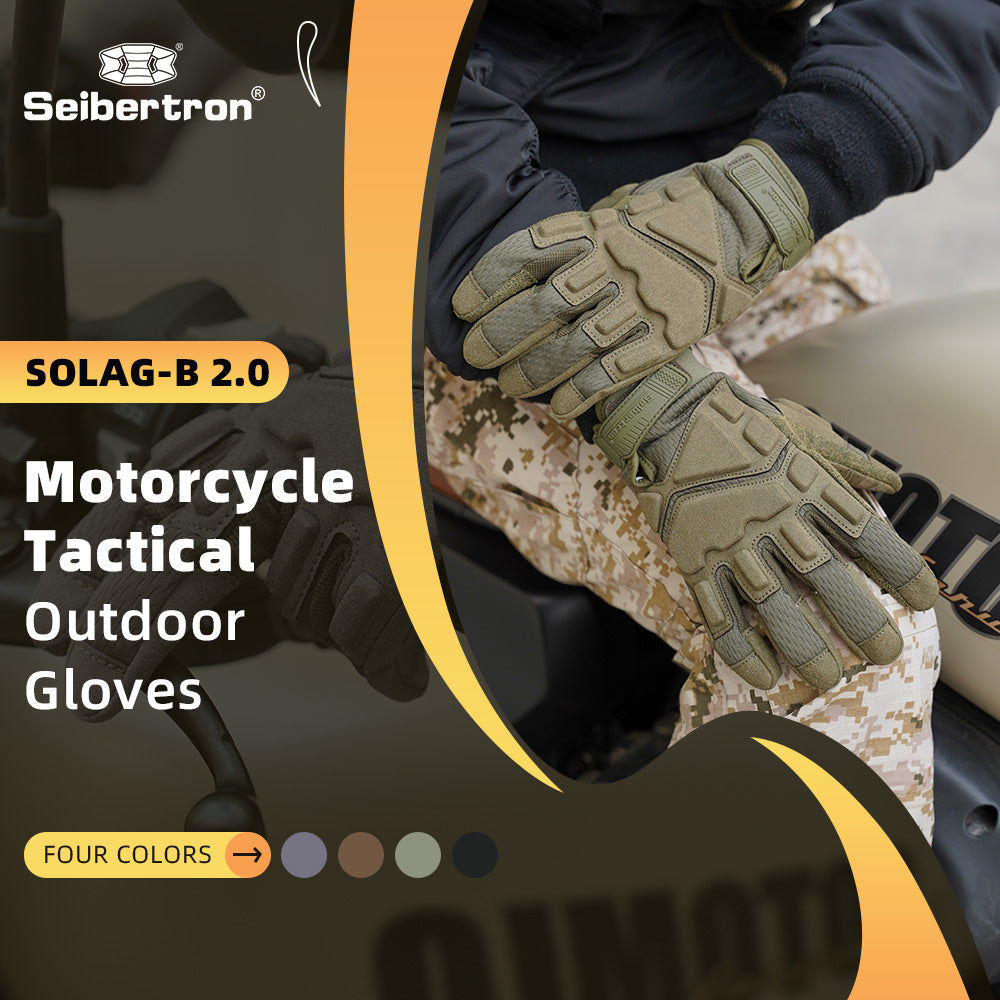 Seibertron Adult Or Youth S.O.L.A.G 2.0 Breathable Sports Outdoor Water Resistant Full Finger Touchscreen Gloves