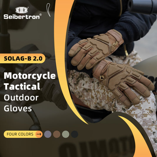 Seibertron Adult Or Youth S.O.L.A.G 2.0 Breathable Sports Outdoor Water Resistant Full Finger Touchscreen Gloves