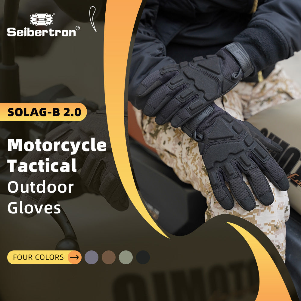 Seibertron Adult Or Youth S.O.L.A.G 2.0 Breathable Sports Outdoor Water Resistant Full Finger Touchscreen Gloves