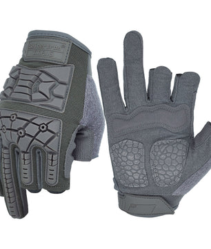 Guantes tácticos militares Seibertron TTFIG 2.0 para hombre, de goma flexible, con protección en los nudillos, para combate, caza, senderismo, airsoft, paintball, motocicletas y actividades al aire libre.