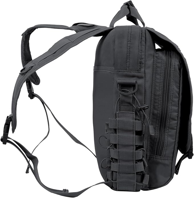 Seibertron Waterproof Molle Tactical 15.6"(inch) Laptop Sling Bag Backpack Black Seibertron Waterproof Molle Tactical 15.6"(inch) Laptop Sling Bag Backpack Black