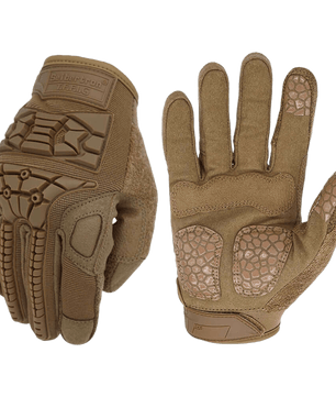 Durable tactical military gloves with flexible rubber knuckles for impact protection