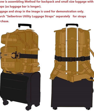 Comfortable trekking backpack with ergonomic shoulder straps.