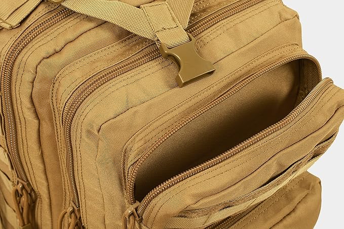Waterproof camping backpack equipped with heavy-duty straps for secure carrying.
