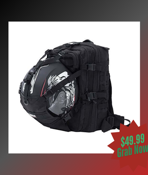 funny motorcycle backpack