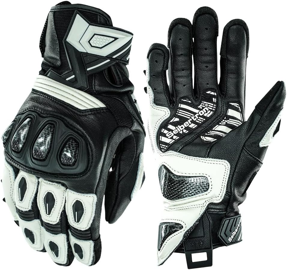 Motorcycle riding gloves with touchscreen function