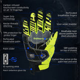Seibertron SPS-7 Superior Protection Series Motorcycle Riding Gloves - Breathable Touchscreen Carbon Fiber Protection