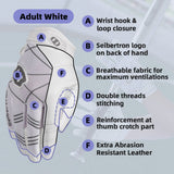 color:white | Seibertron B-A-R PRO 2.0 baseball and softball batting gloves image 05