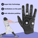 color:Black | Seibertron B-A-R PRO 2.0 baseball and softball batting gloves image 11
