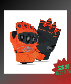 biker gloves half