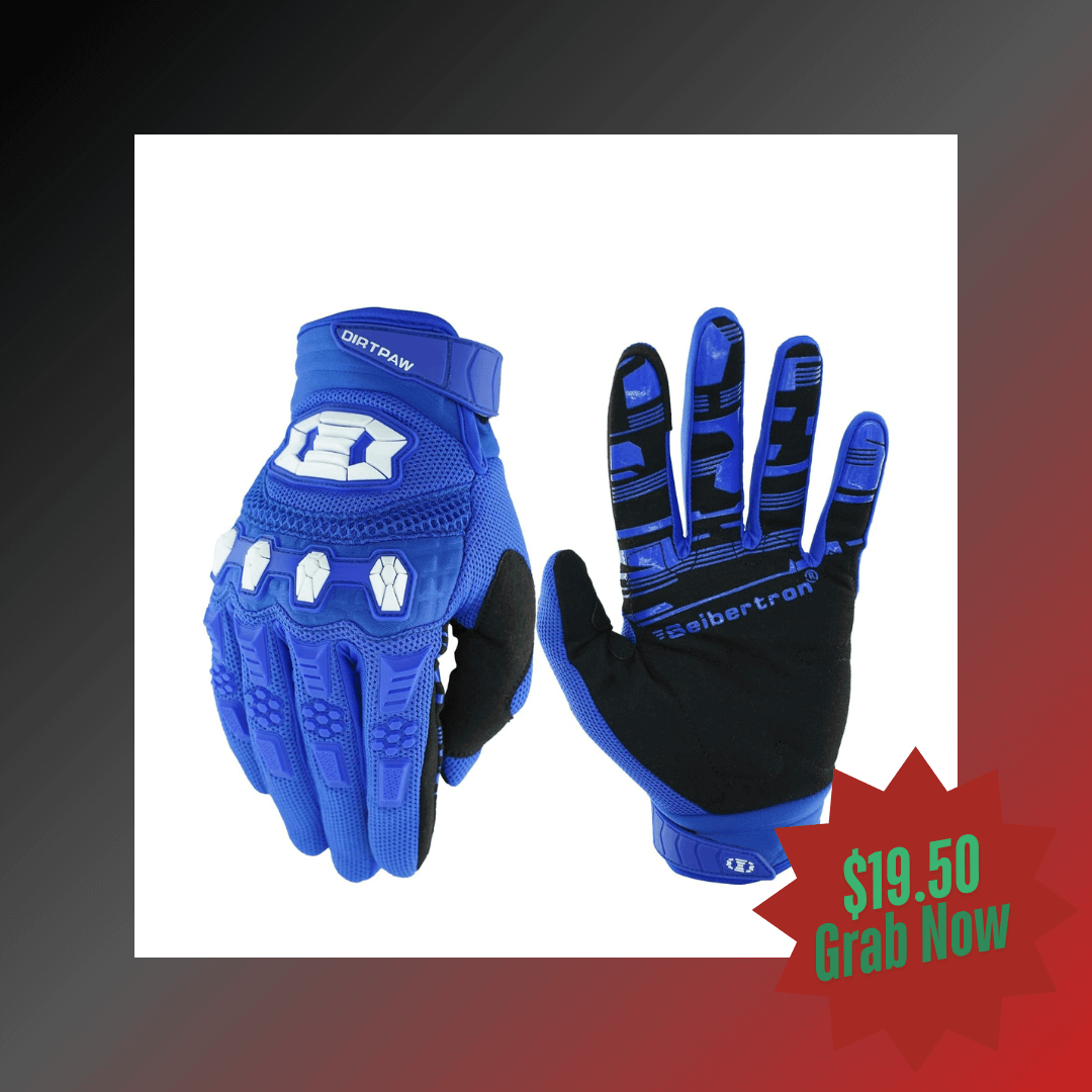 blue bike gloves